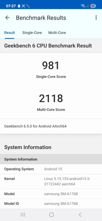Samsung Galaxy A17 Leistung 3