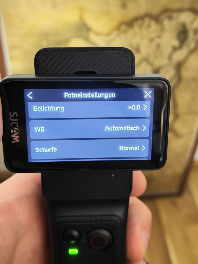 SJCam C400 Test Griff Bedienung 6
