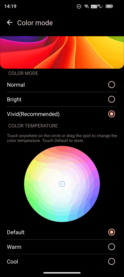 ulefone armor29pro thermal version color settings