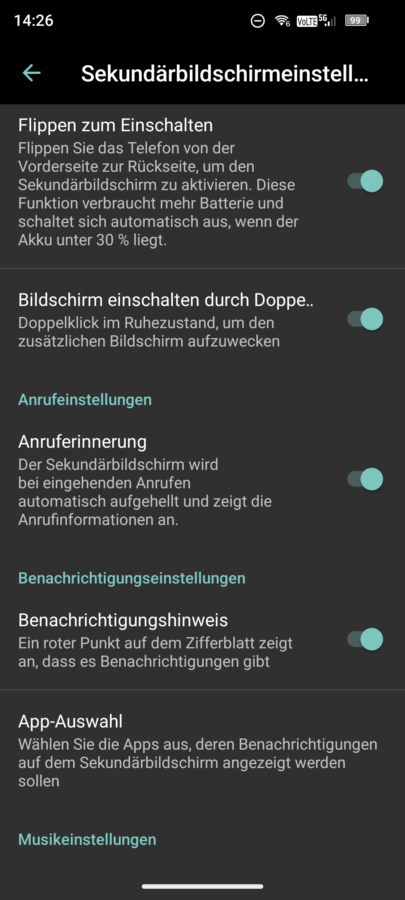 ulefone armor29pro thermal version sekundaer Display 2