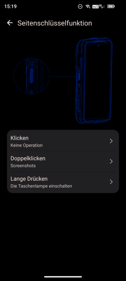 ulefone armor29pro thermal version sonderbutton