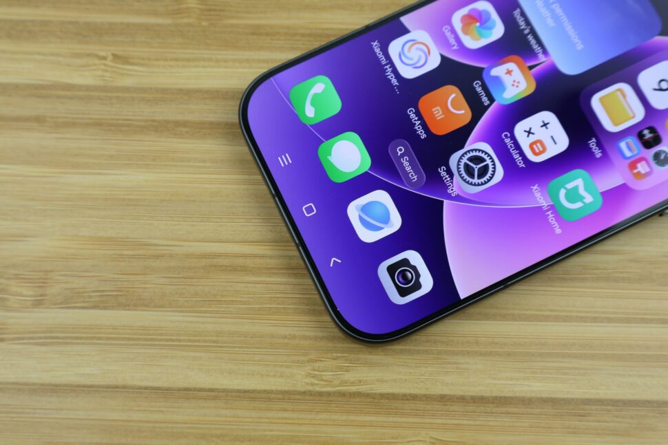 Xiaomi 17 Display Raender Test 1