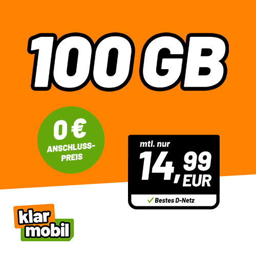Klarmobil 100GB Telekom Tarif Deal 1 Klarmobil 100GB Telekom Tarif Deal 1