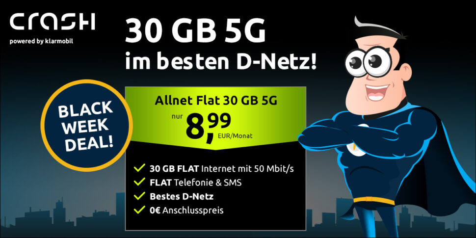 crash Tarife BlackWeek 30GB
