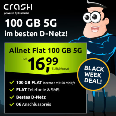 crash Tarife BlackWeek 100GB