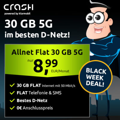 crash Tarife BlackWeek 30GB