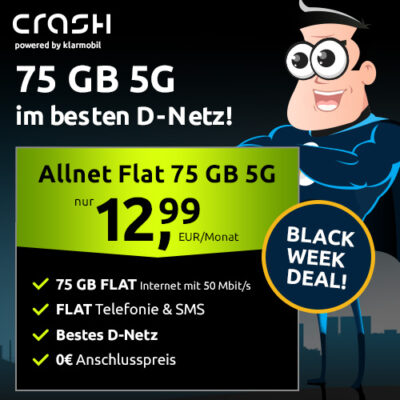 crash Tarife BlackWeek 75GB