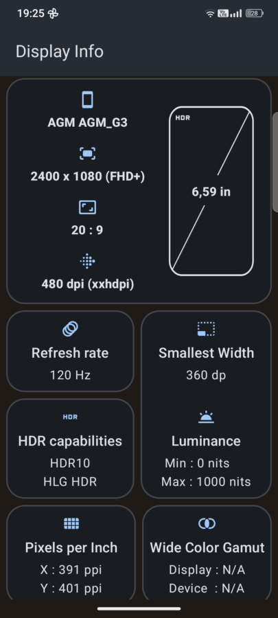 AGM G3 Pro Display 3