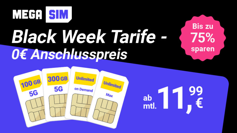 Mega SIM Angebote Black Week