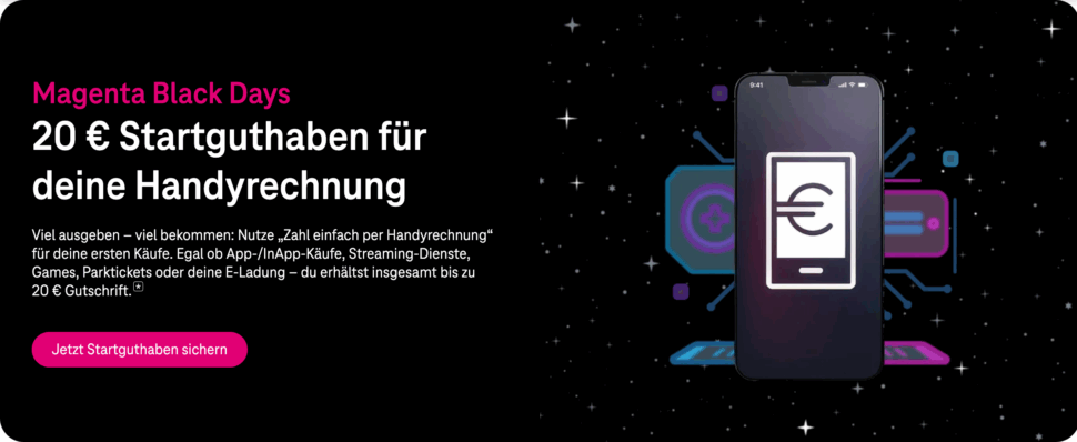 Zahlen per Handyrechnung Aktion Telekom