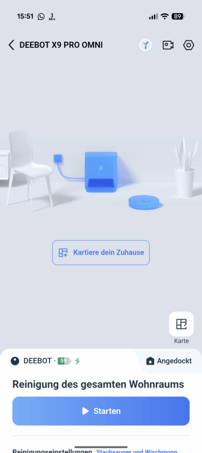 Ecovacs Deebot X9 Pro Omni Screenshot 9 Ecovacs Deebot X9 Pro Omni Screenshot 9