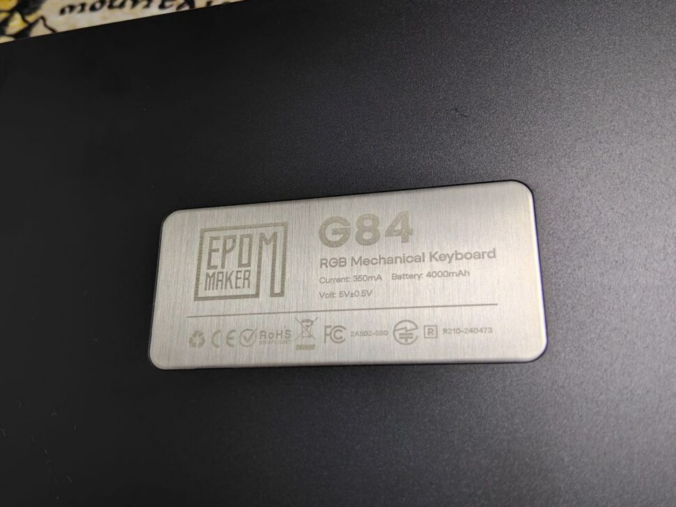 Epomaker G84 Test Design 7