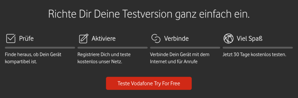 Vodafone Try for Free Angebot 3 Vodafone Try for Free Angebot 3