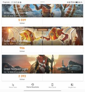 Honor Magic V5 Test 3D Mark