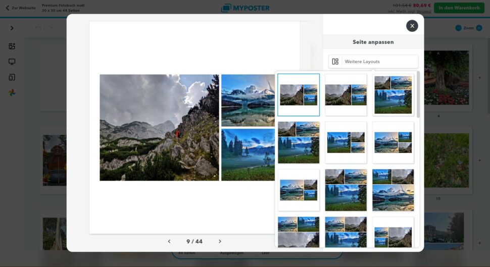 Fotobuch myposter Bedienung Webseite 10 Fotobuch myposter Bedienung Webseite 10