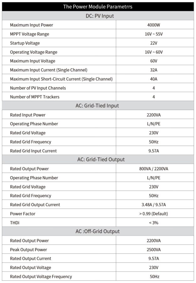 Marstek Venus D technische Daten Marstek Venus D technische Daten