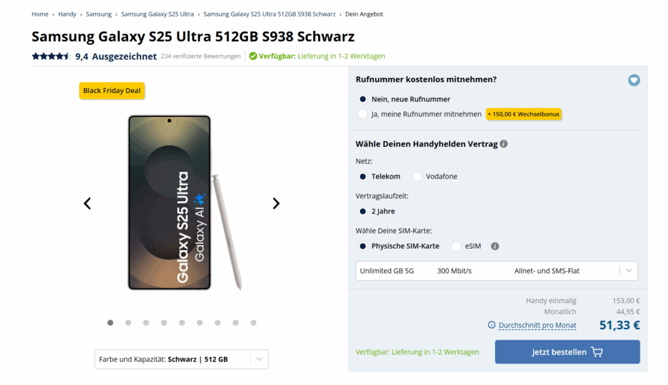 Black Friday Handyhleden