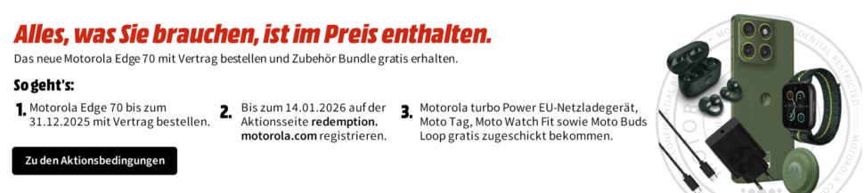 motorola edge 70 zubehoer paket registrieren