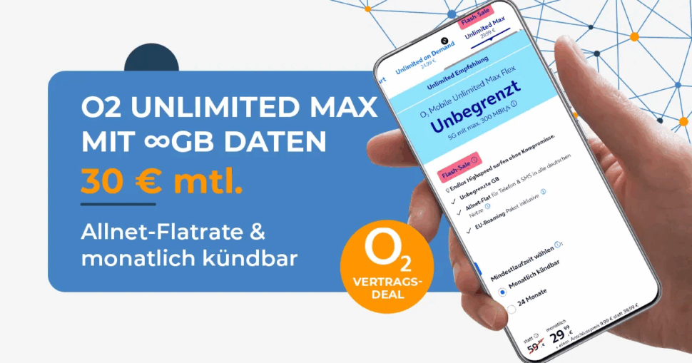 O2 Unlimited Max Flex Winter Aktion O2 Unlimited Max Flex Winter Aktion