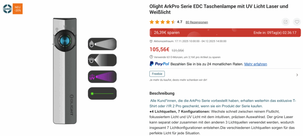 olight arkpro angebot 1