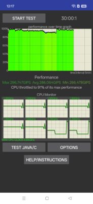 OnePlus 15 CPU Throttle Test