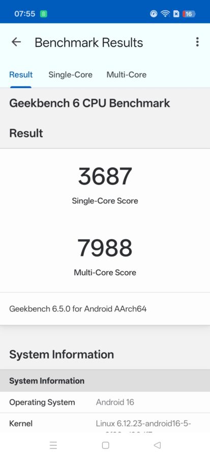 OnePlus 15 Geekbench 6
