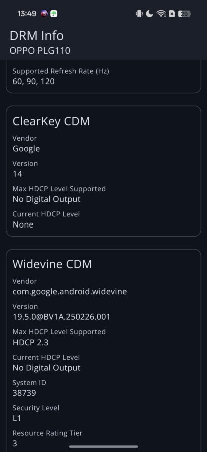 Oppo Find X9 Pro Test Screenshot Display 1