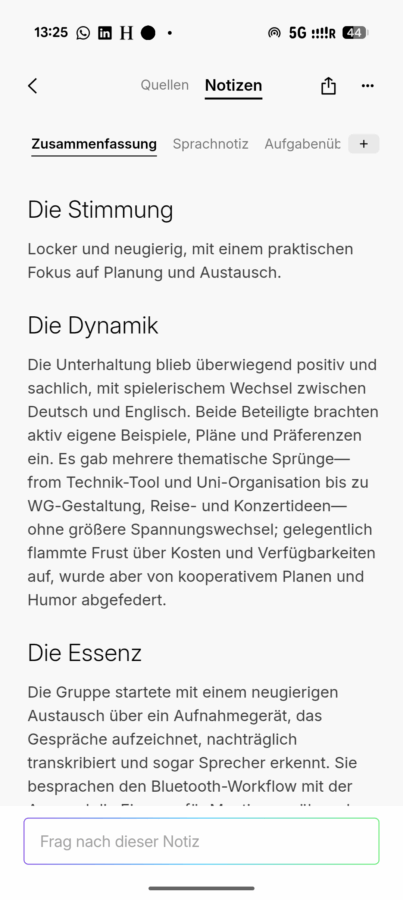 Plaud Note Pro KI Zusammenfassung 3 Plaud Note Pro KI Zusammenfassung 3