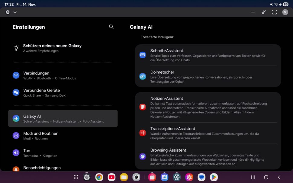 Samsung galaxy tab s11 test screenshot System 1