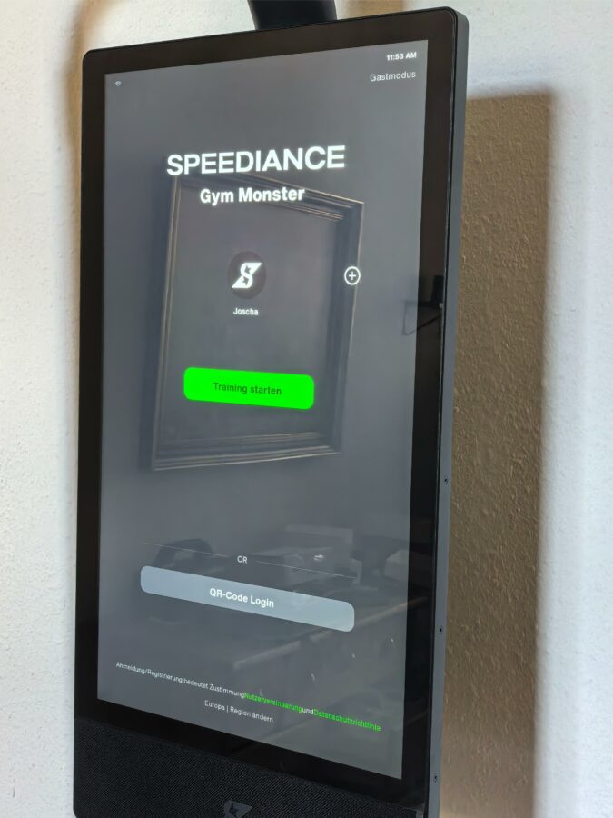 Speediance Gym Monster 2 Test Display Einstellungen 2