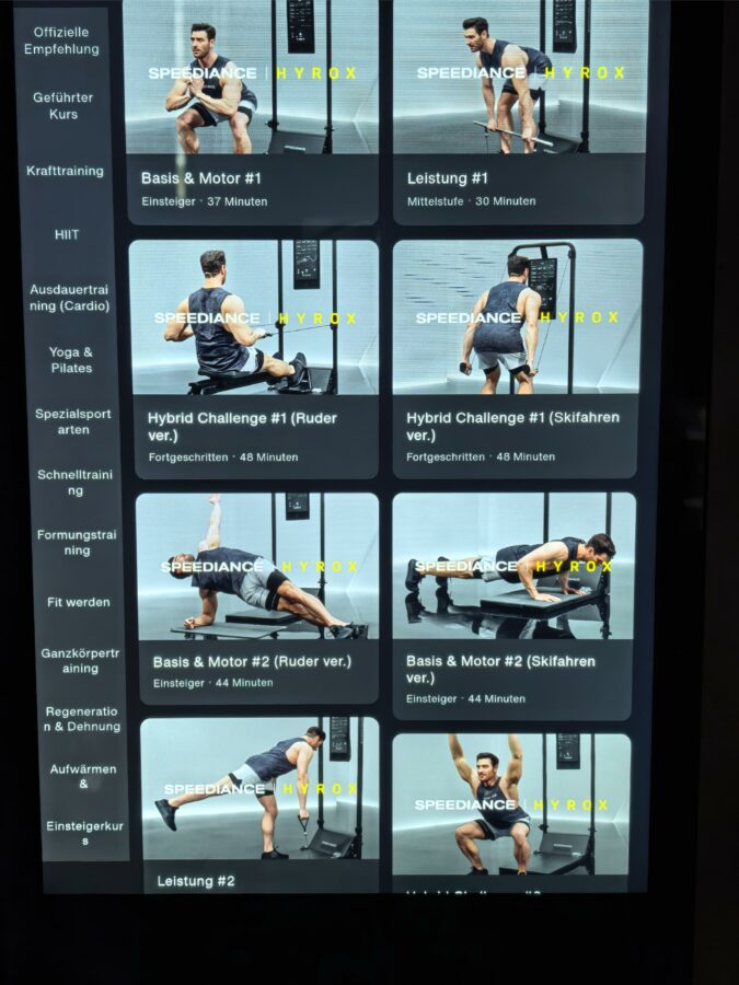 Speediance Gym Monster 2 Test Uebersicht Trainingsprogramme 1