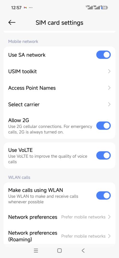 Xiaomi 17 Pro Max Connectivity volte vowifi
