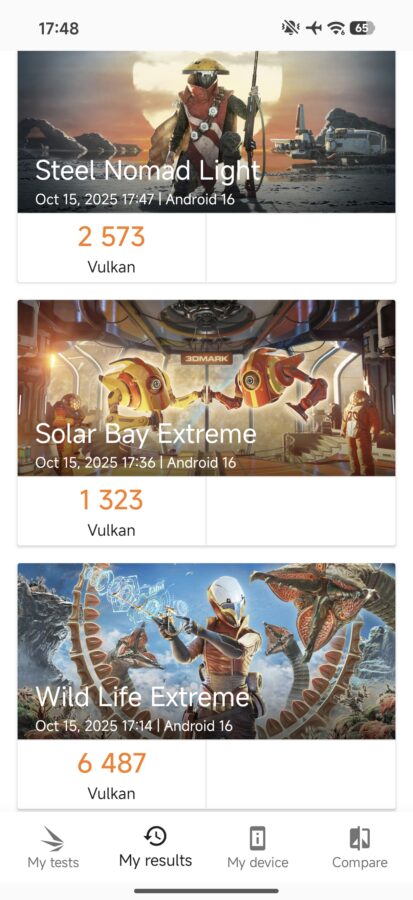 Xiaomi 17 Pro Test Screenshot 3D Mark