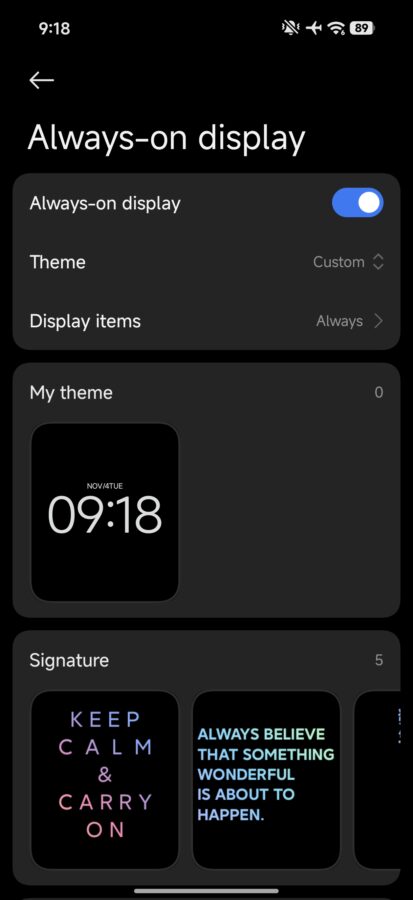 Xiaomi 17 Pro Test Screenshot Display AOD