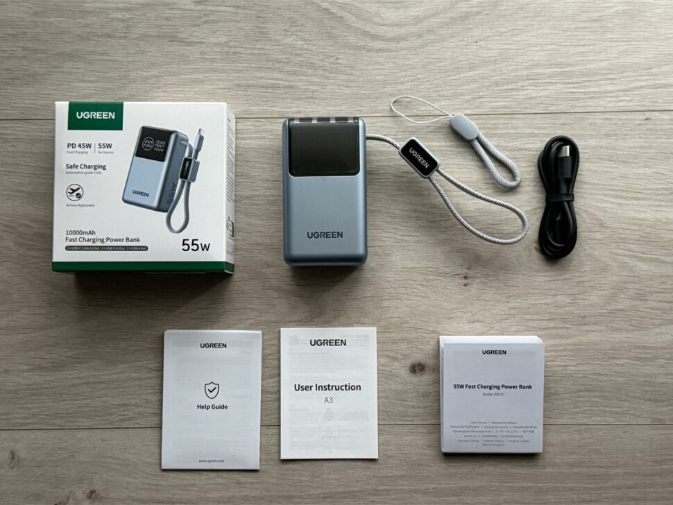 Ugreen 55W Powerbank Lieferumfang Ugreen 55W Powerbank Lieferumfang