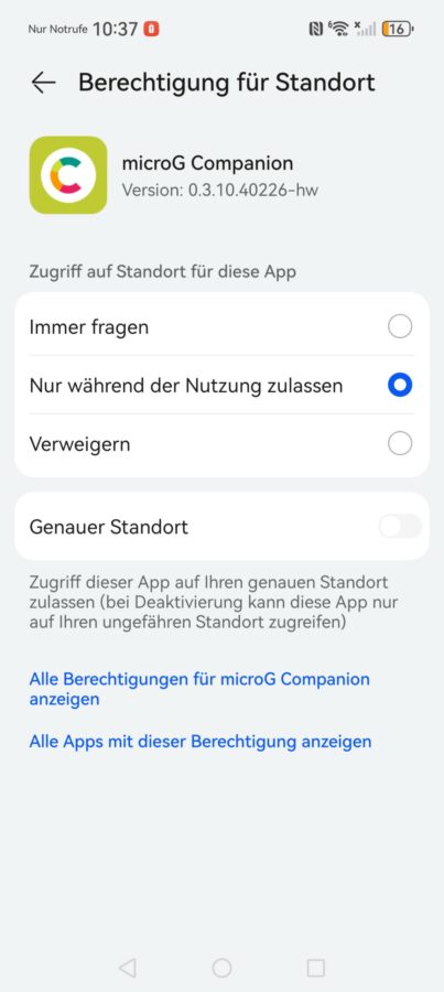 Huawei Smartphones Google Installieren MicroG Anleitung 16