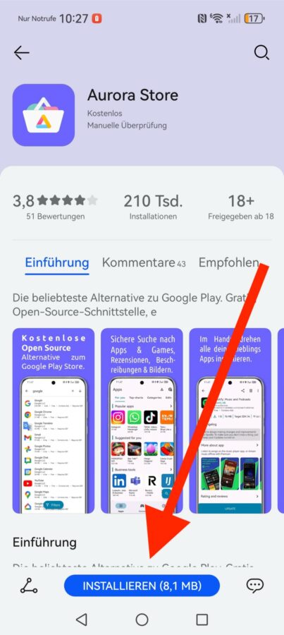 Huawei Smartphones Google Installieren MicroG Anleitung 2