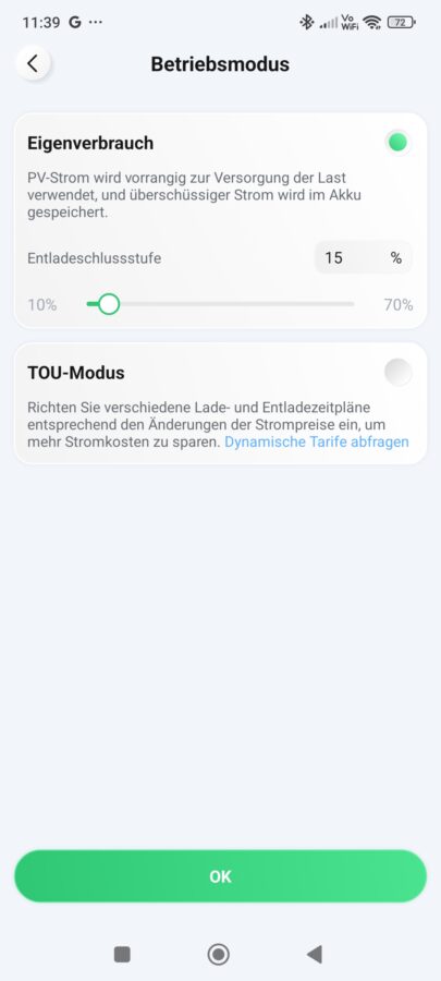 Hoymiles HiBattery 1920 AC Betriebsmodi 2 2