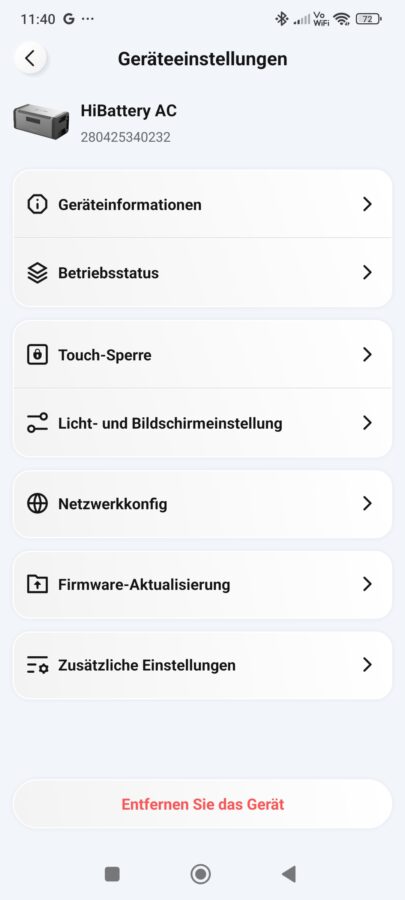 Hoymiles HiBattery 1920 AC erweiterte Einstellungen 4