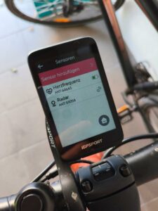 iGPSport BiNavi Sensoren gekoppelt iGPSport BiNavi Sensoren gekoppelt
