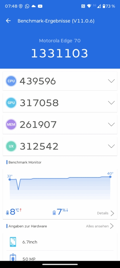Motorola Edge 70 Benchmarks 4