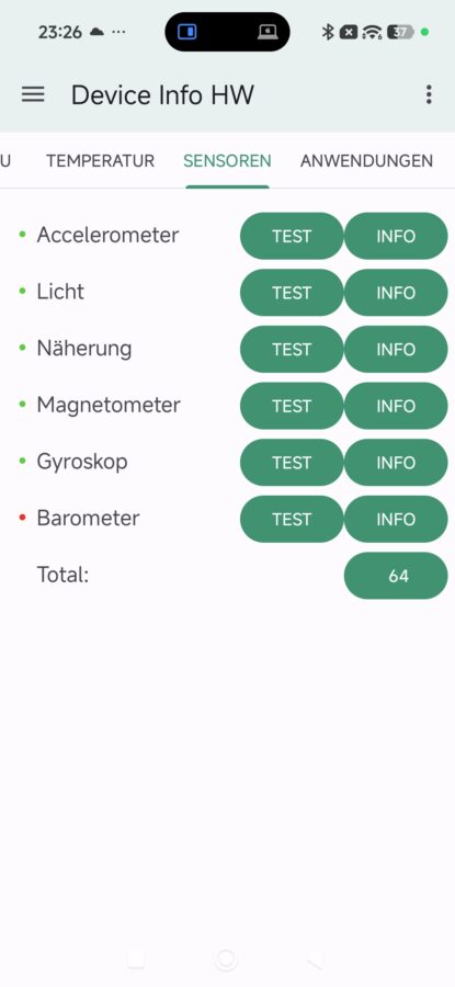 Poco F8 Pro sensoren Poco F8 Pro sensoren