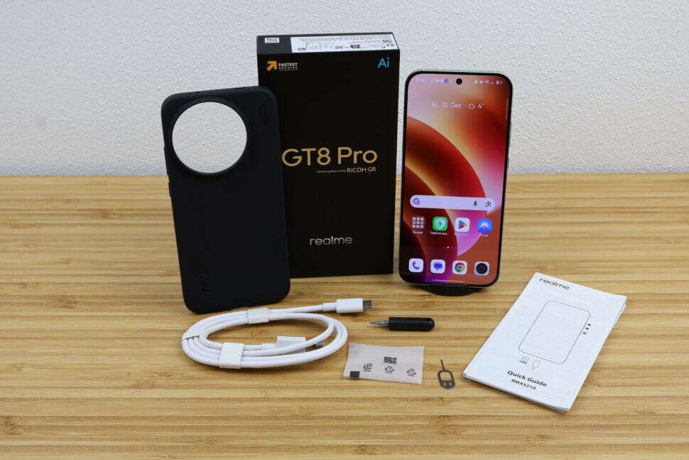 Realme GT8 Pro Lieferumfang Realme GT8 Pro Lieferumfang