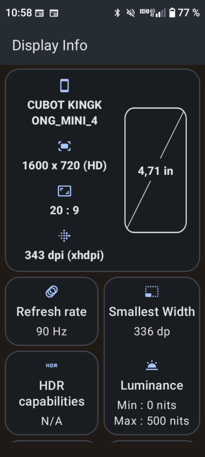 Cubot KingKong Mini 4 Display 2 Cubot KingKong Mini 4 Display 2