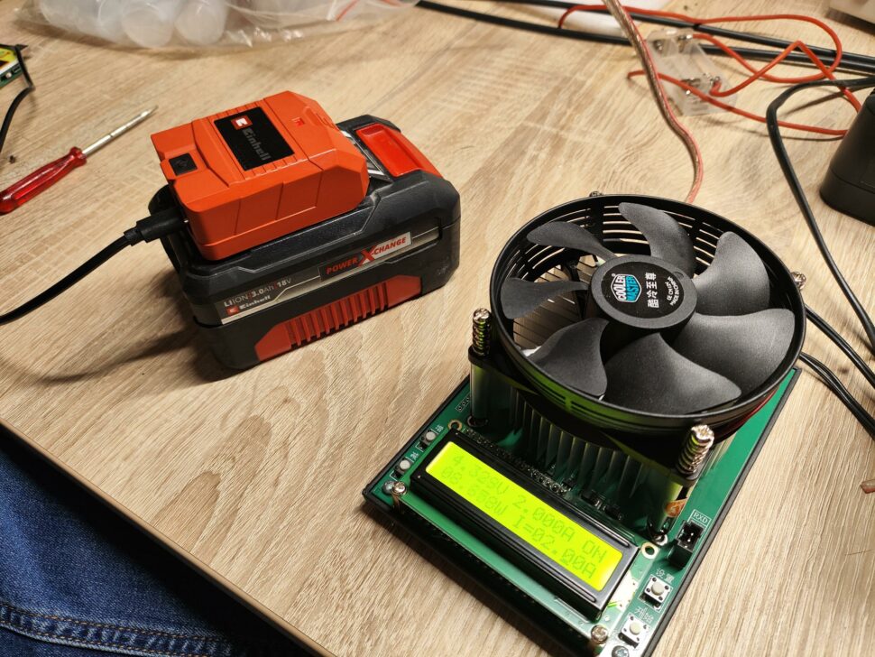 Einhell USB Adapter Kapazitaetstest 1 Einhell USB Adapter Kapazitaetstest 1