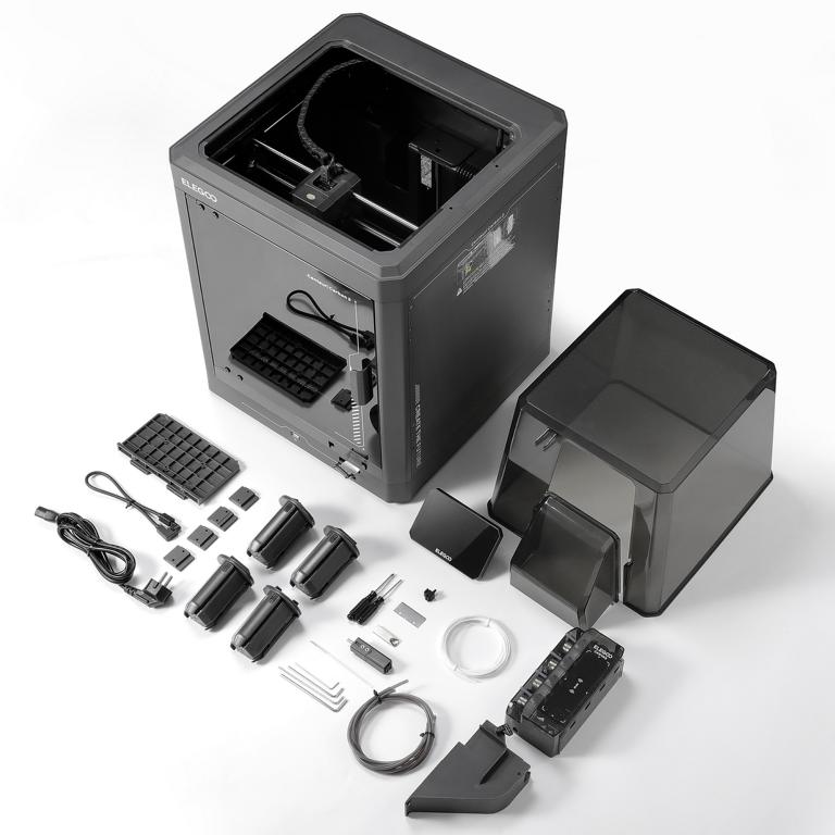 Centauri Carbon2 Full Bundle Front Right Downward Tilt Carbon 2 Combo Lieferumfang