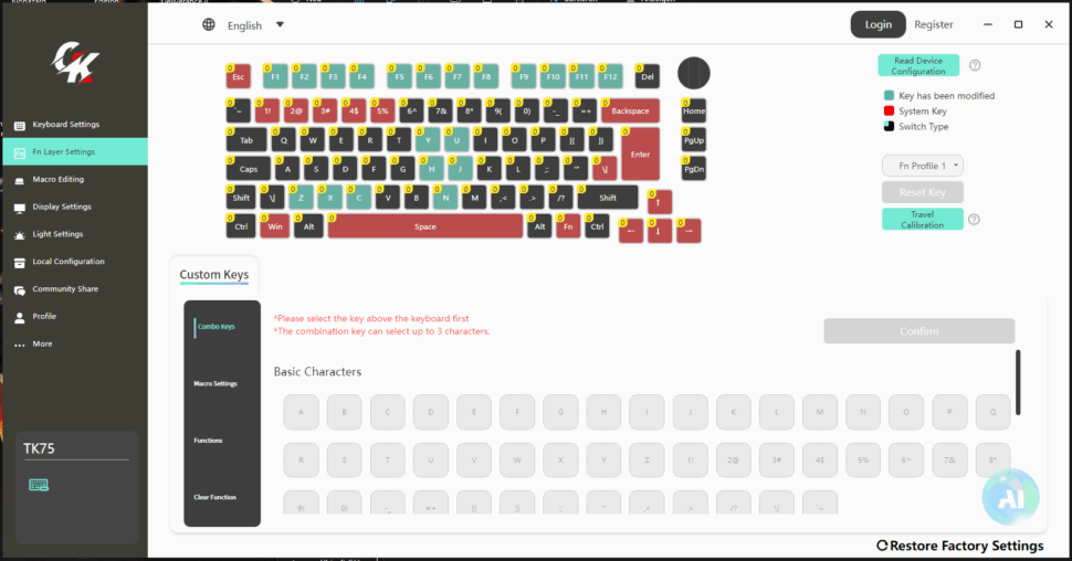Gamakay TK75HE Test App 2 Gamakay TK75HE Test App 2