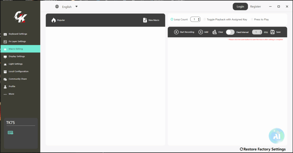 Gamakay TK75HE Test App 3 Gamakay TK75HE Test App 3