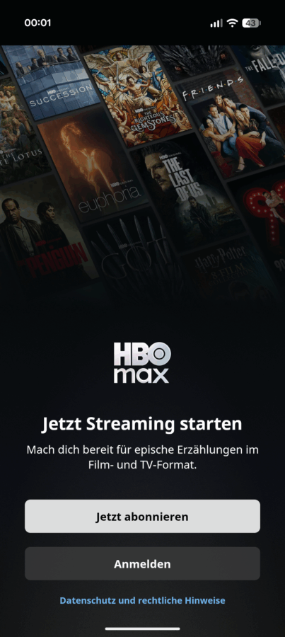 Screenshot HBO Max 1 Screenshot HBO Max 1