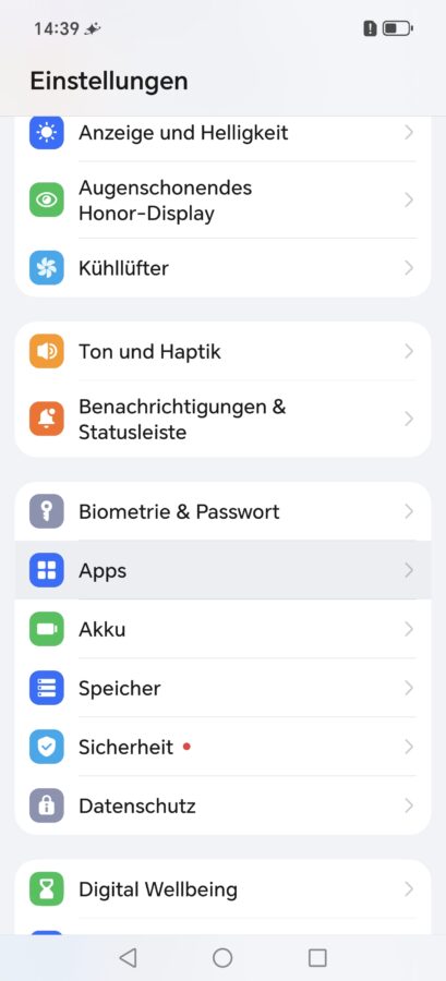 Honor Apps loeschen 1 Honor Apps loeschen 1
